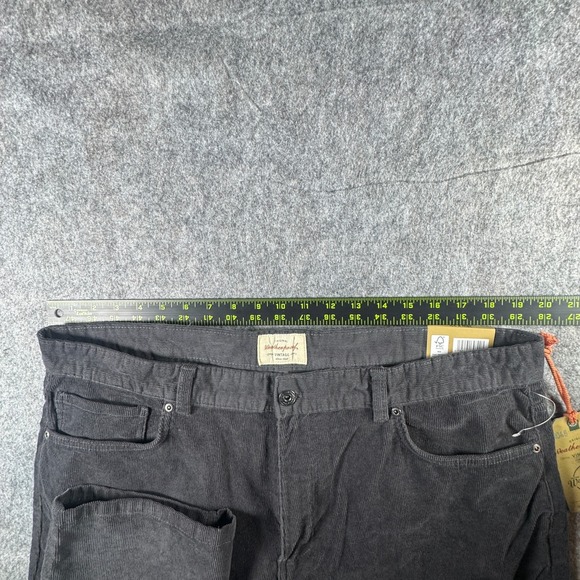 Weatherproof Vintage Mens Iron Gray 38x32 Corduroy 5 Pocket Straight Fit Pants - Picture 4 of 16